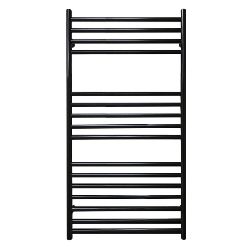 Cut out image of the The Sussex Range by JIS Steyning 1000mm x 520mm Black Electric Towel Rail